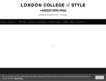 Tablet Screenshot of londoncollegeofstyle.com